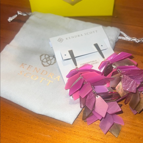 Kendra Scott Jewelry - Kendra Scott Fuchsia and Lavender Statement Earrings Jeni